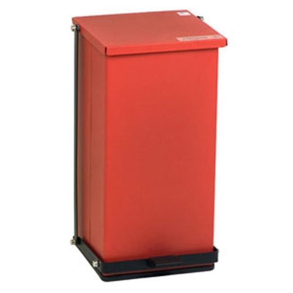 Detecto Detecto Step-On Waste Can Receptacle; Red - 32 Quart Capacity Detecto-P-32R